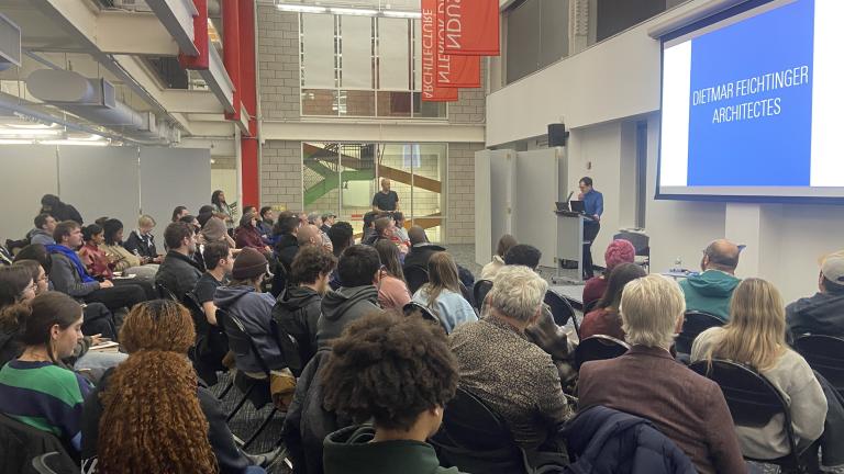 Lecture in the gallery