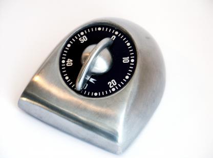 Egg timer in steel Image of steel egg timer